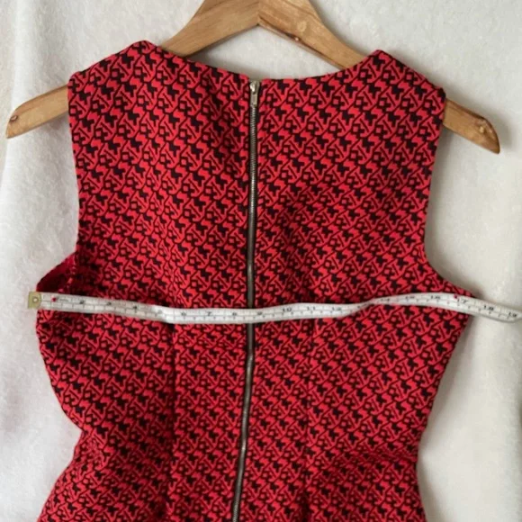 Sans Souci Dress Size Medium Burnt Orange and Black - Picture 6 of 8